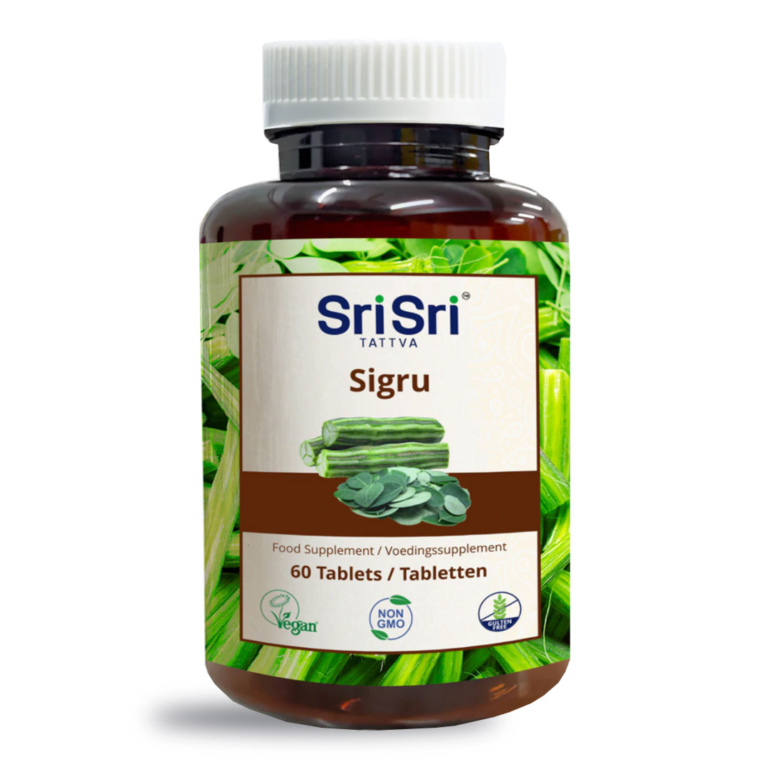 Билкова добавка Сигру (Sigru), Sri Sri Ayurveda, 60 таблетки по 500 мг.
